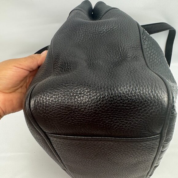 Brighton Black Pebble Leather Gator Embossed Purse Shoulder - Picture 16 of 16